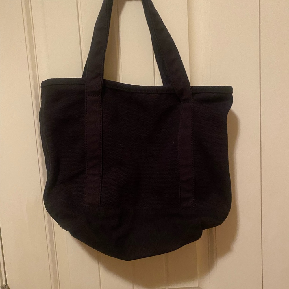 Lands' End Black Canvas Tote - Picture 2 of 6